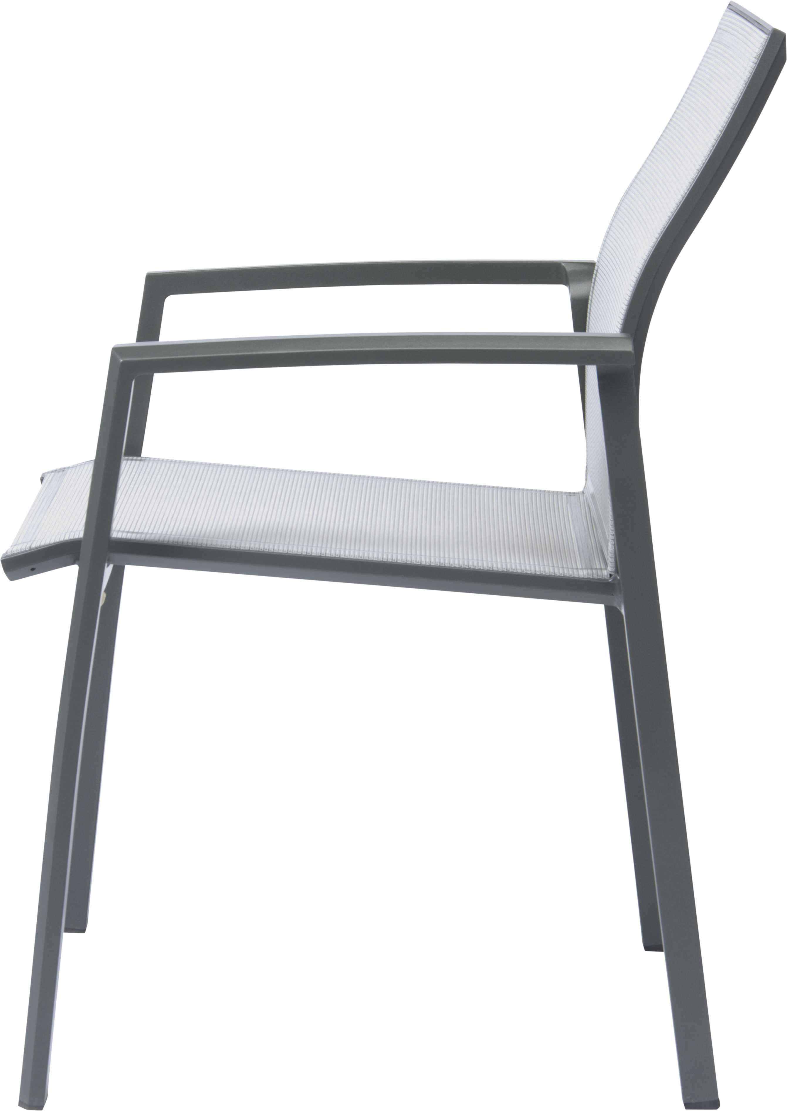 STERN Stapelsessel KARI Aluminium anthrazit mit Bezug Textilen silber STERN Stapelsessel KARI Aluminium anthrazit mit Bezug Textilen silber