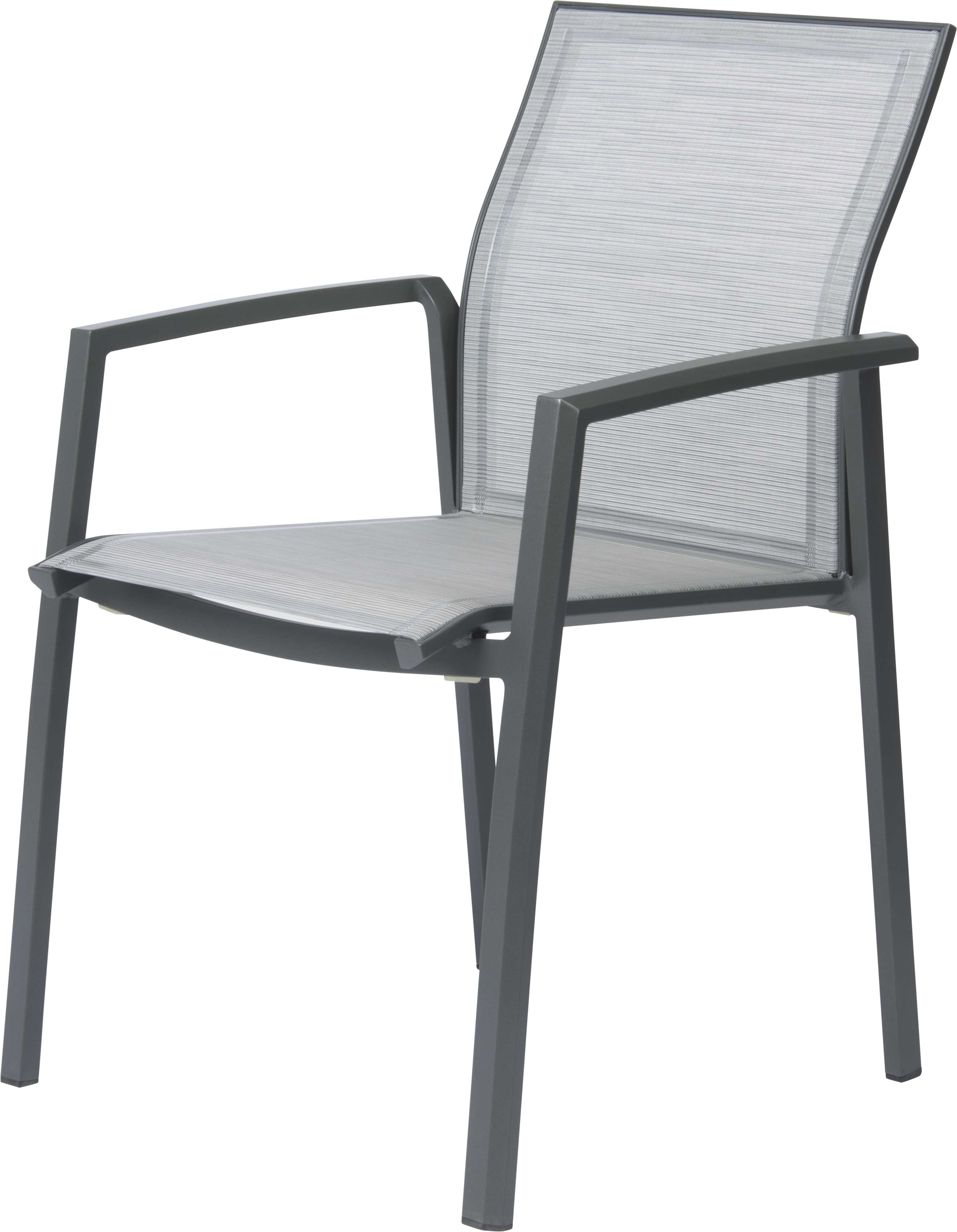 STERN Stapelsessel KARI Aluminium anthrazit mit Bezug Textilen silber STERN Stapelsessel KARI Aluminium anthrazit mit Bezug Textilen silber