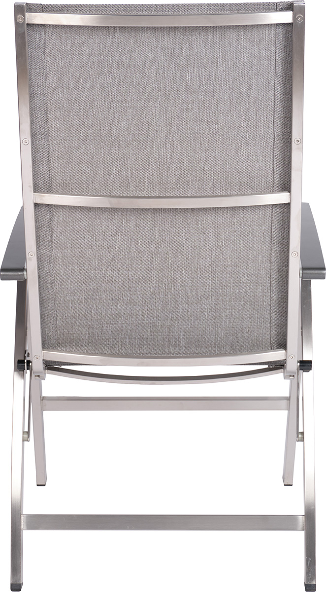STERN Klappsessel MIKA Edelstahl mit Bezug Textilen Leinen grau/Aluminiumarmlehnen anthrazit STERN Klappsessel MIKA Edelstahl mit Bezug Textilen Leinen grau/Aluminiumarmlehnen anthrazit