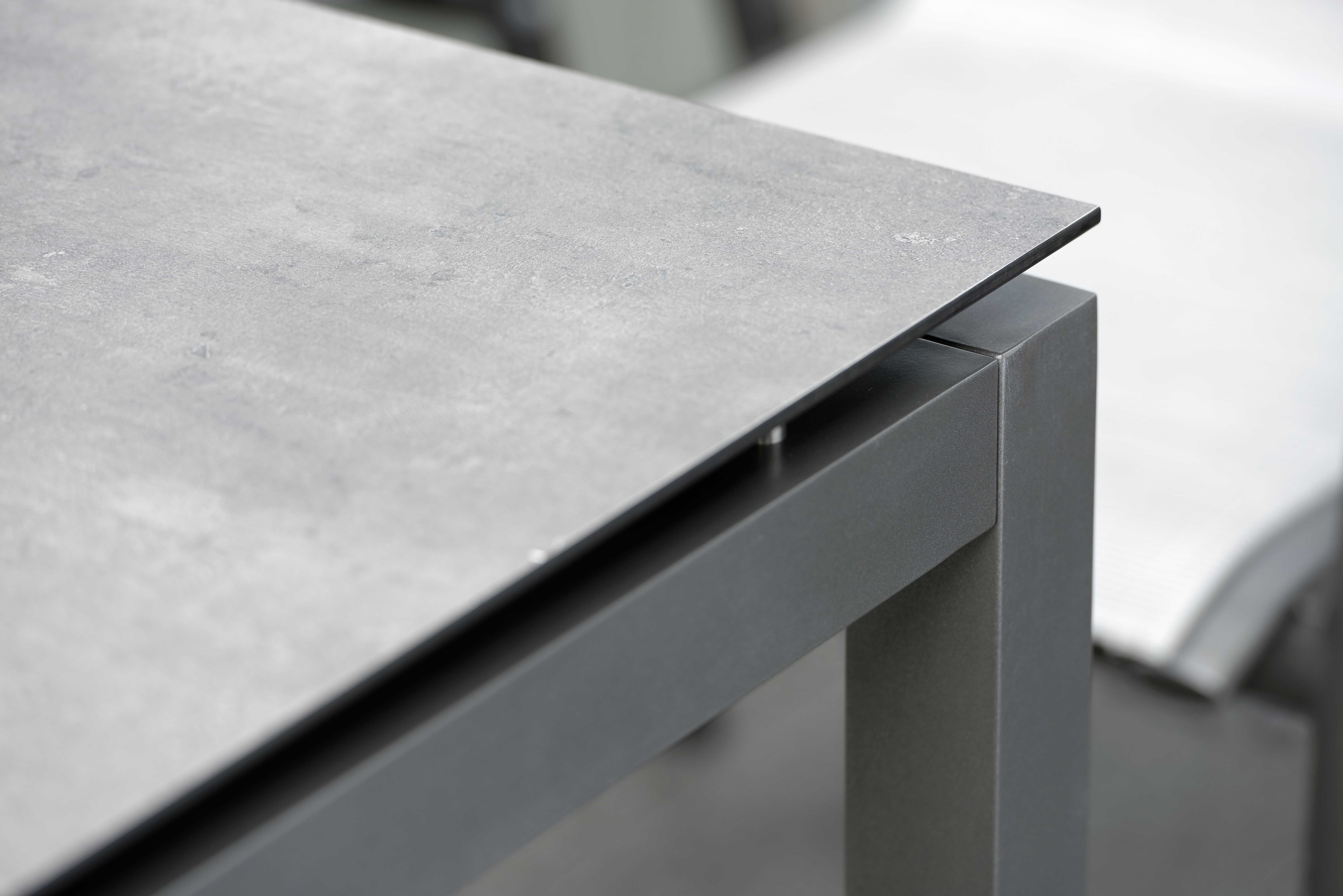 STERN Tischgestell 130x80 cm Aluminium graphit