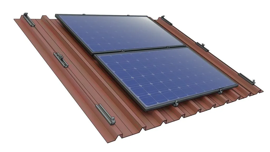 Halterung für Trapezdach – Set für 1 Modul