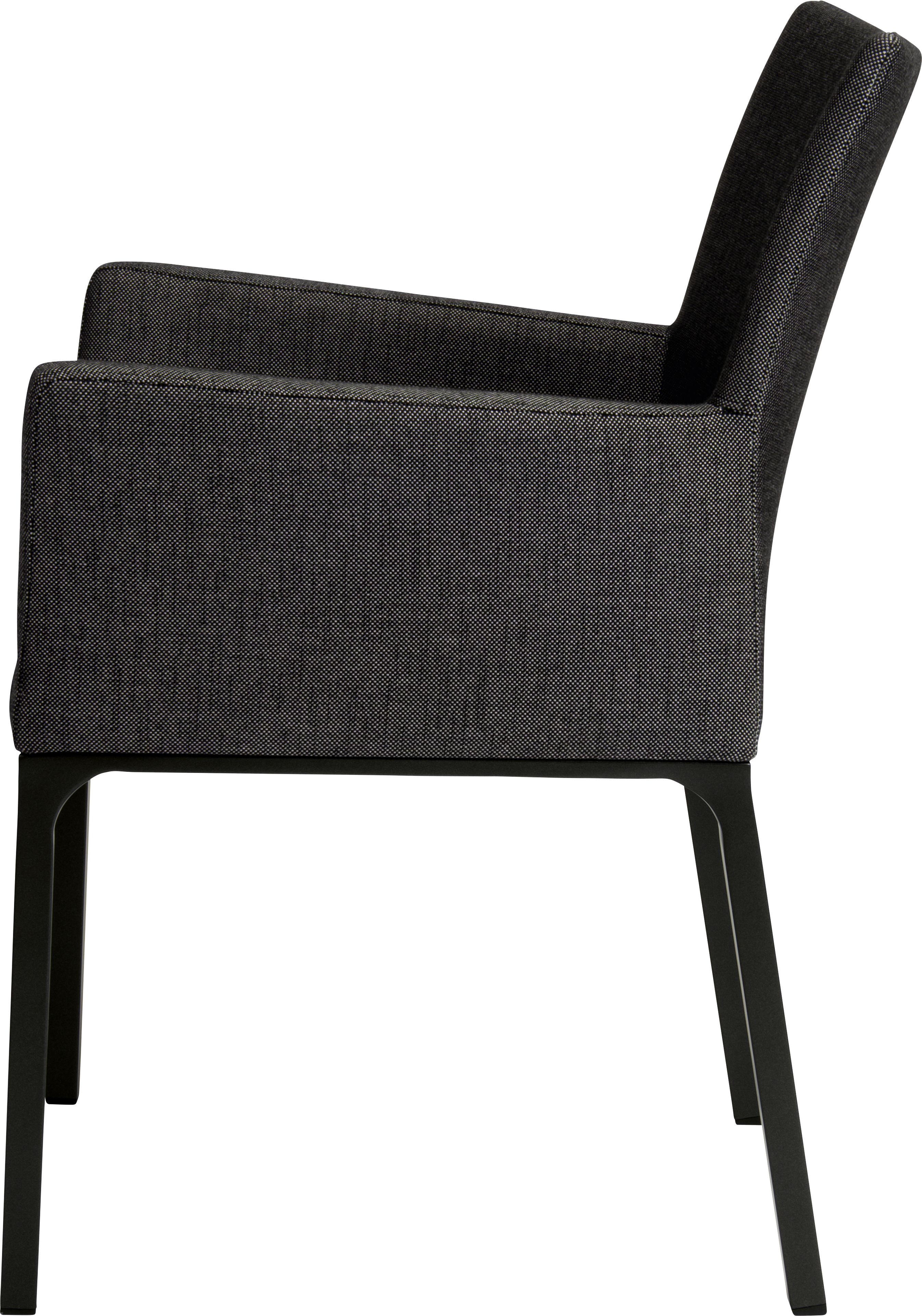 STERN Sessel ARTUS Aluminium schwarz matt Bezug Outdoorstoff seidenschwarz