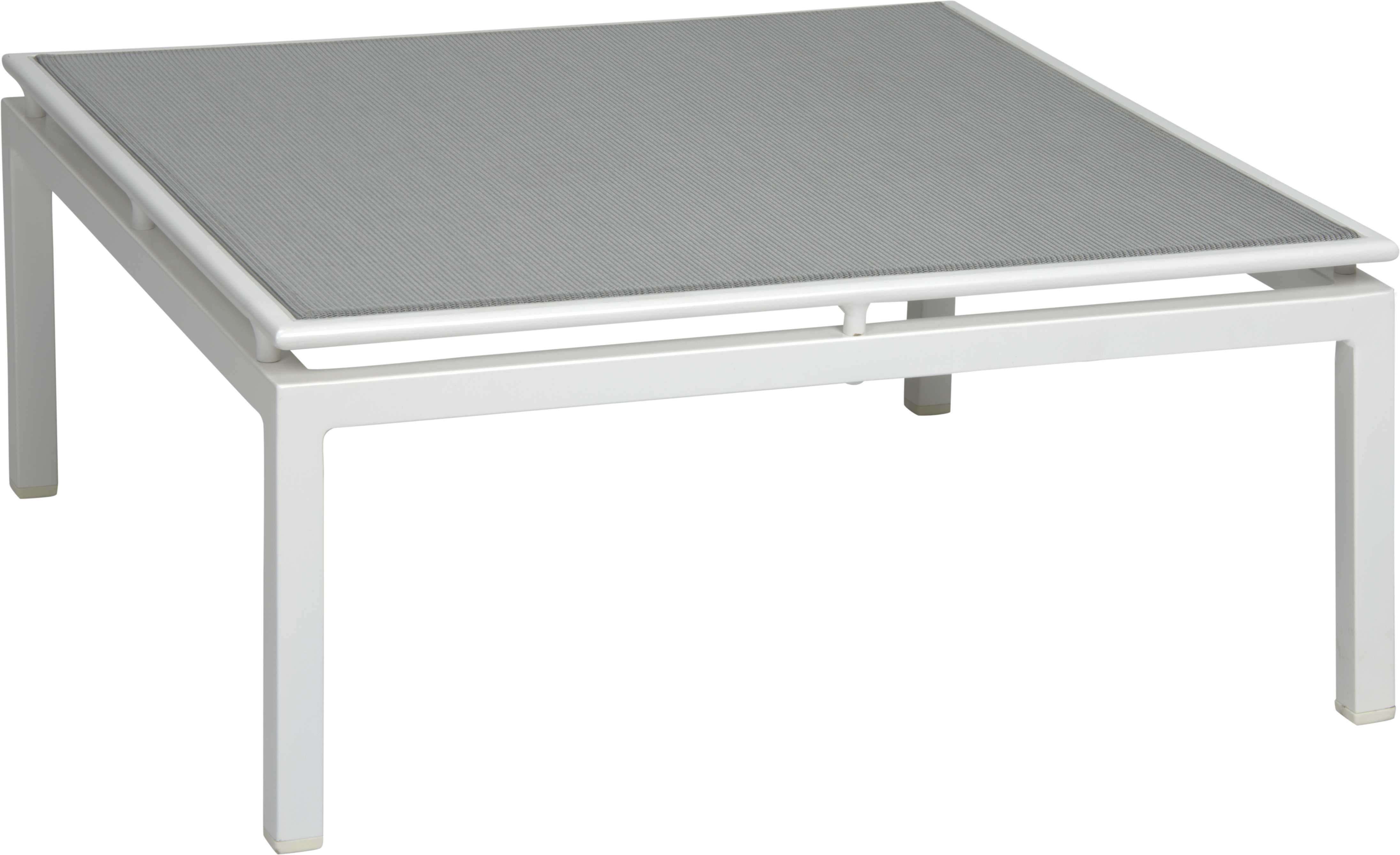 STERN Hocker SKELBY Aluminium weiß mit Bezug Textilen silber  