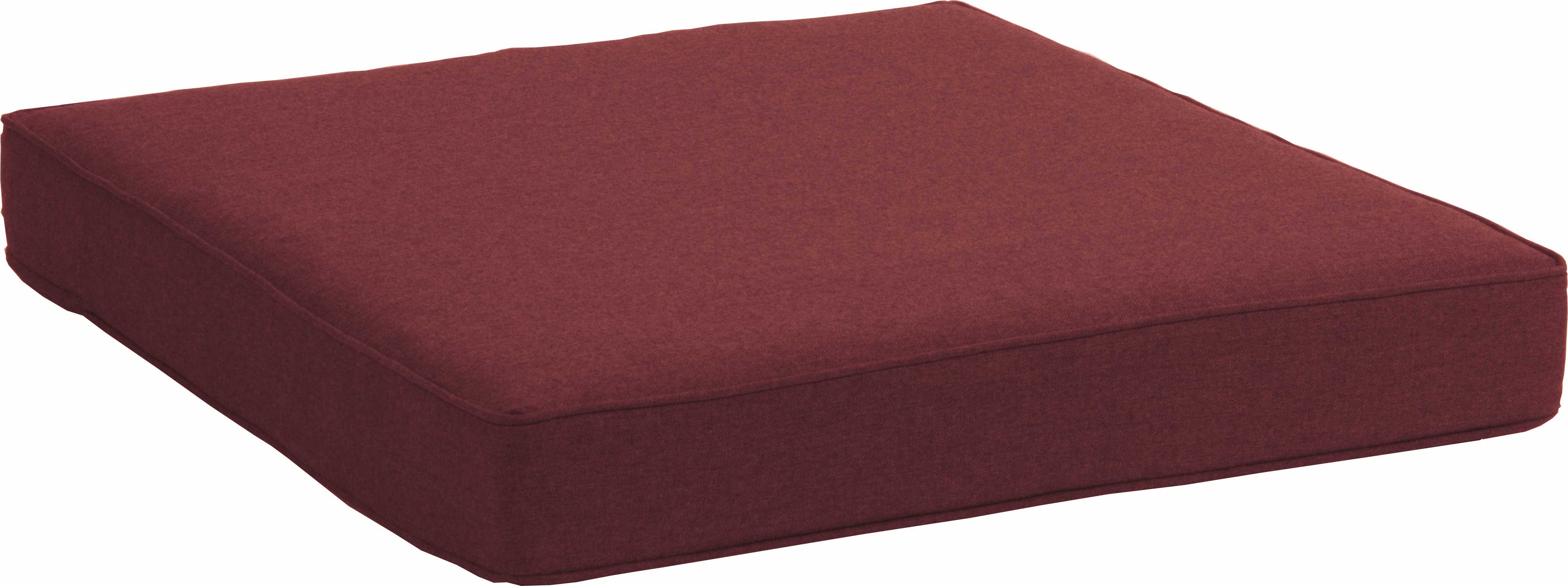 STERN Sitzkissen zu Beistelltisch/Hocker Outdoorstoff Dessin rot schnell trocknender Schaum 