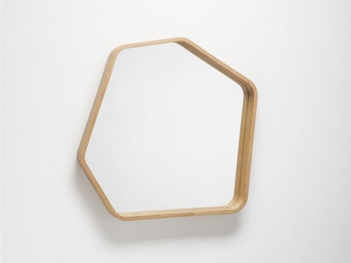 META Polygon Holz Spiegel | Eiche