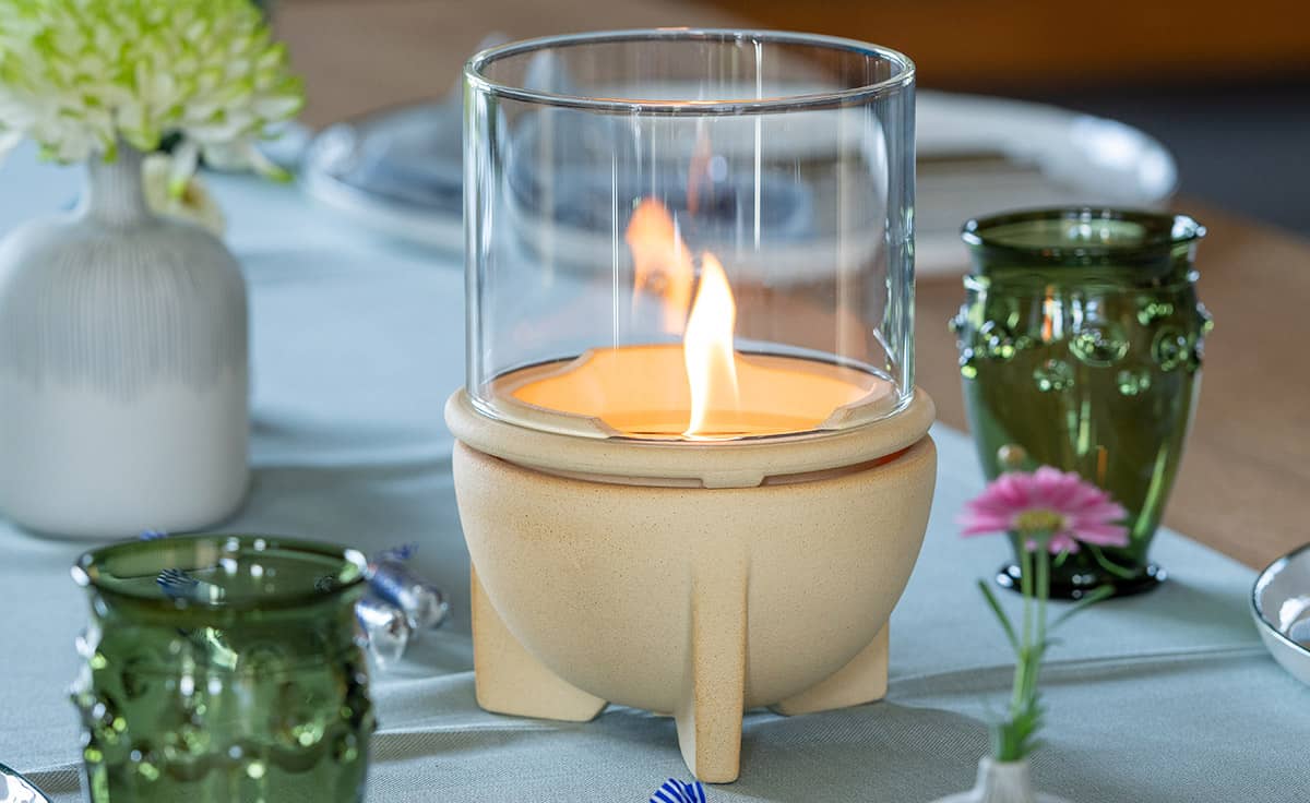 SCHMELZFEUER® INDOOR CERANATUR® MIT WINDGLAS-AUFSATZ