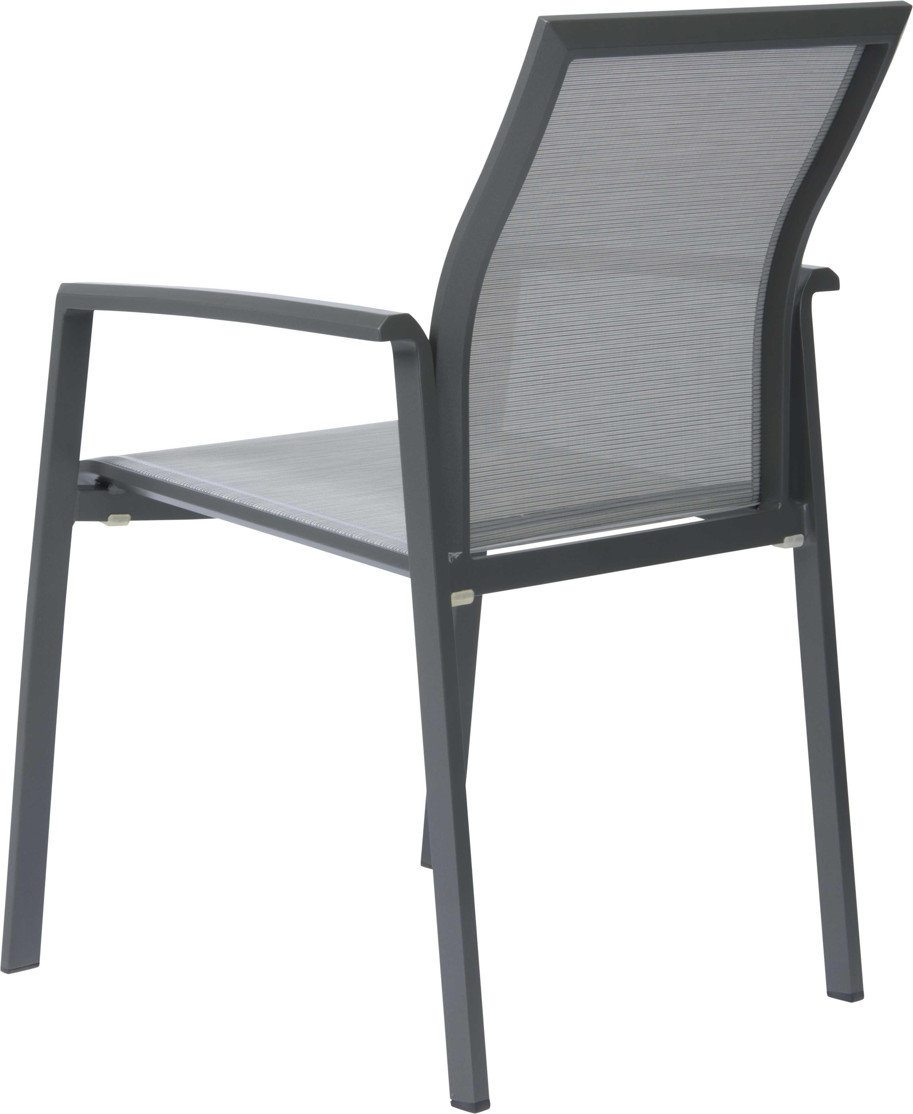 STERN Stapelsessel KARI Aluminium anthrazit mit Bezug Textilen silber STERN Stapelsessel KARI Aluminium anthrazit mit Bezug Textilen silber